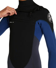 Boy's Defender 3/2mm Steamer Chest Zip Wetsuit - Gunmetal