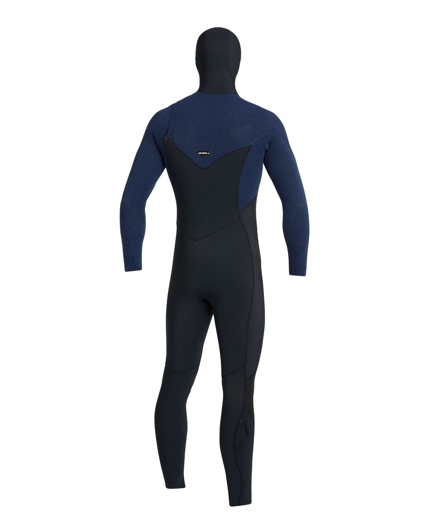 HyperFreak 5/4+ Hooded Steamer Chest Zip Wetsuit - Black Navy