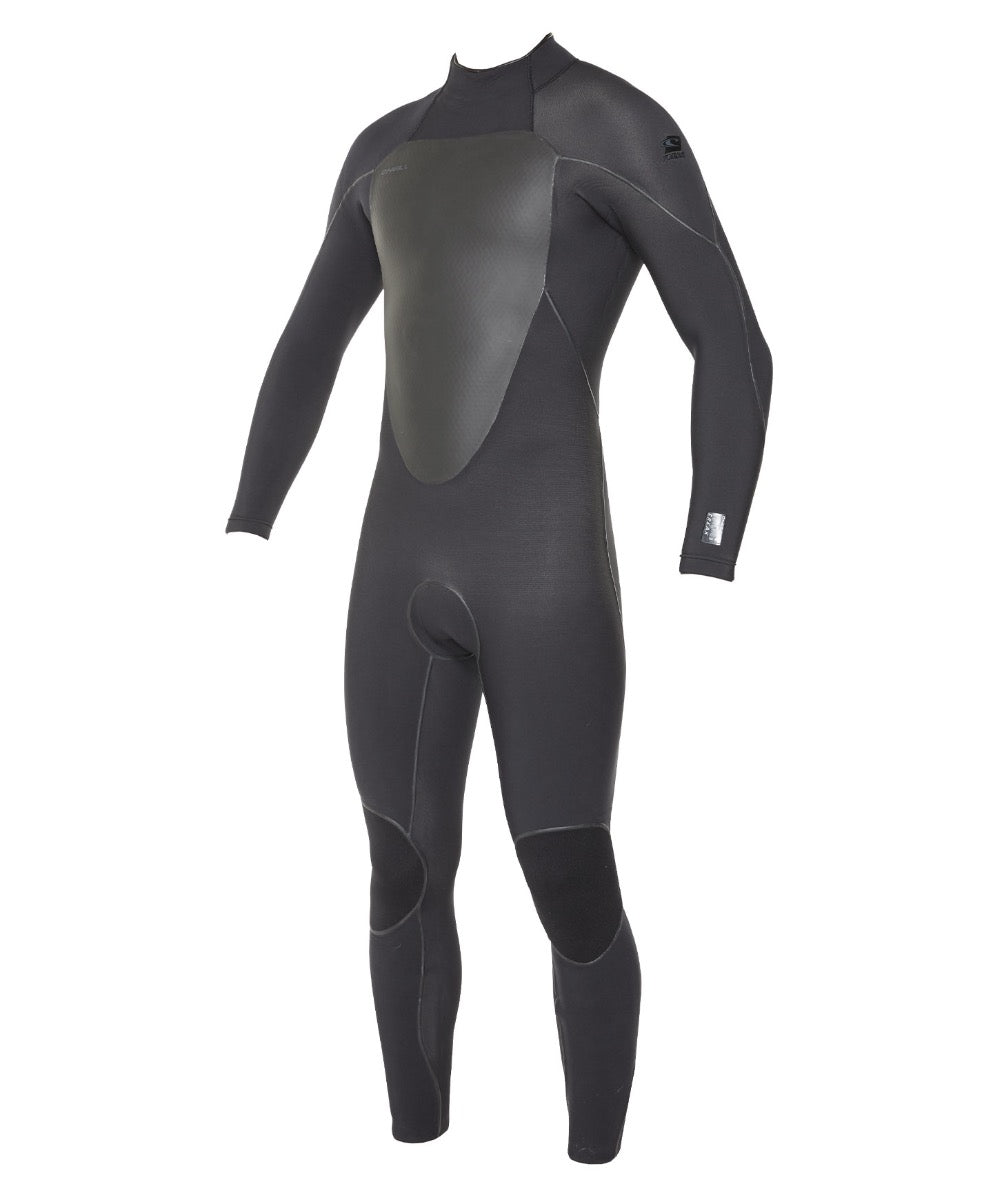 Psychofreak 3/2mm Steamer Back Zip Wetsuit - Black