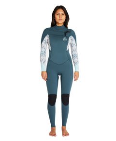 Women's Bahia 3/2mm Steamer Chest Zip - Salina Shade