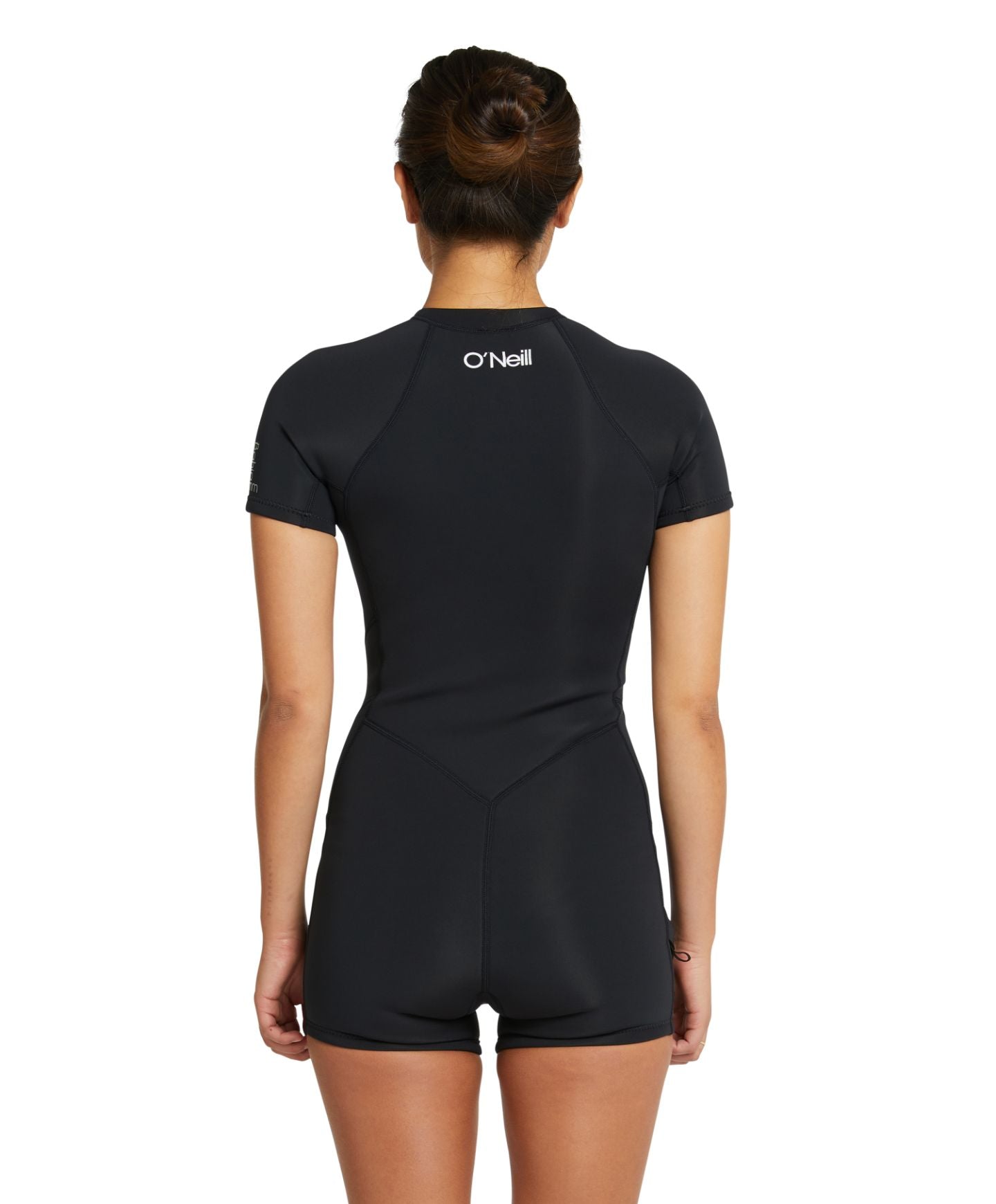 Women's Bahia 2mm Short Sleeve Spring Suit Front Zip Wetsuit - Black