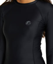 Women's Classic Long Sleeve UV Rash Vest - Black
