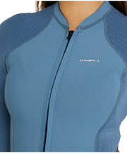 Women's Hyperfreak FZ LS Spring Suit 2mm Wetsuit - Dusty Blue
