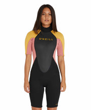 Women's Reactor II 2mm Spring Suit Wetsuit - Black Grey Dawn